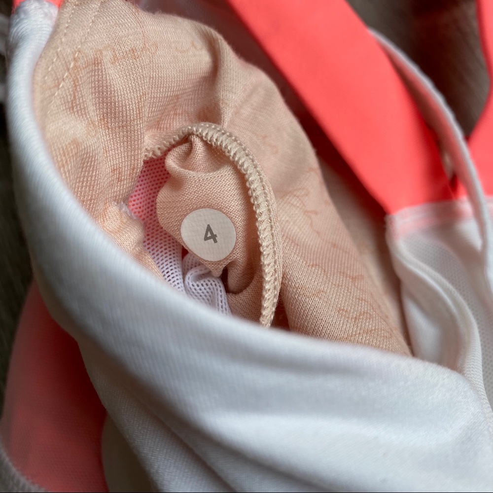 Lululemon Ready Set Sweat Bra White Light Flare 4 - Picture 6 of 8